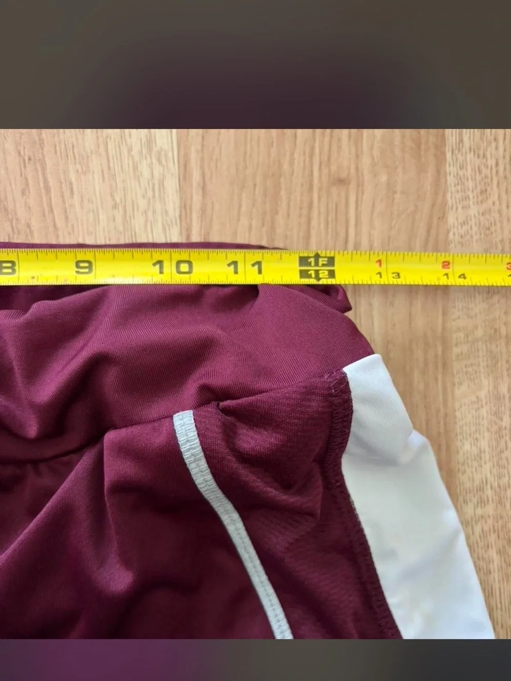 adidas Burgundy Athletic Skort with White Trim